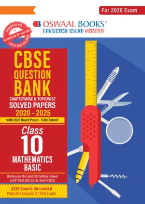 CBSE Question Bank Chapterwise and Topicwise SOLVED PAPERS Class 10 Math Standard For Exam 2026