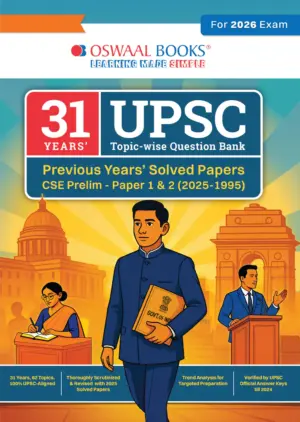 31 Years UPSC Topic-wise Que. Bank Previous Years Solved Papers CSE Prelim -Paper 1 & 2