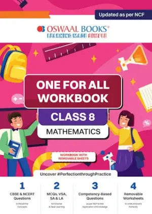 Oswaal NCERT & CBSE One For All Workbook | Mathematics | Class 8